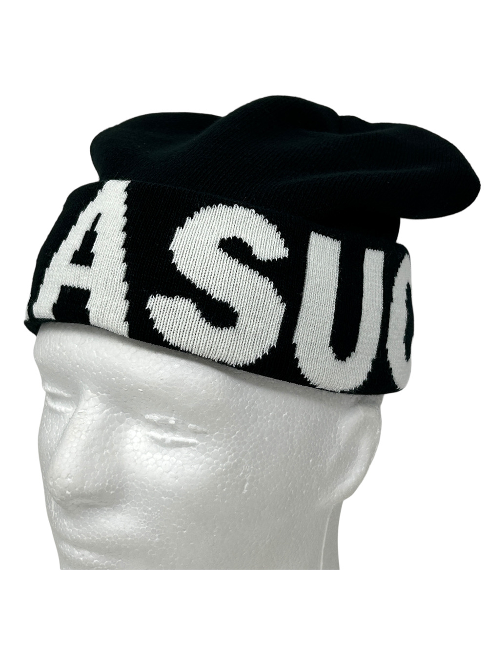 Parasuco Jeans Beanie Winter Hat Toque Streetwear Flip Cuffed Black